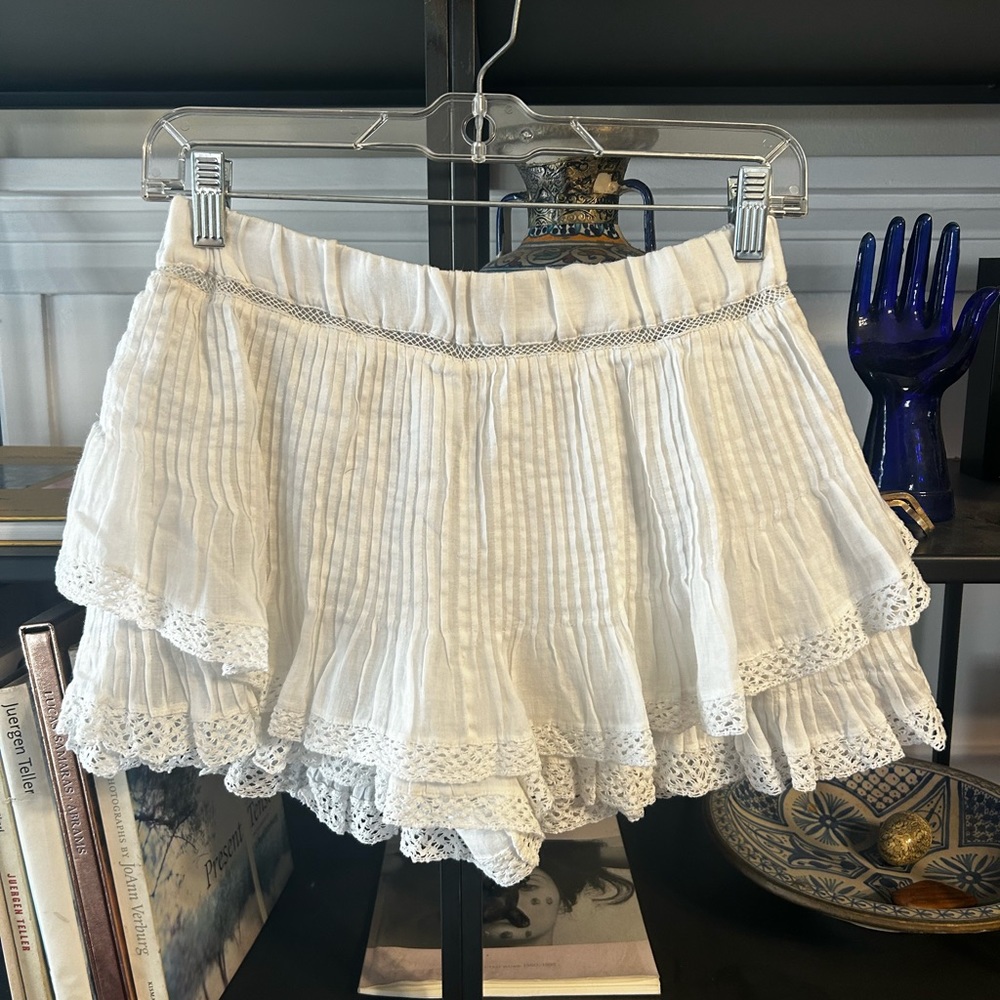 Isabel Marat white Oriane Shorts